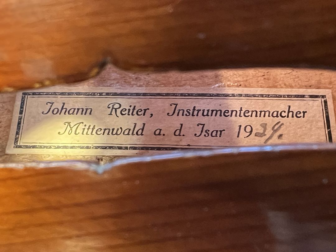 Reiter Johann - Mittenwald Anno 1924 - B-116 - 39,5